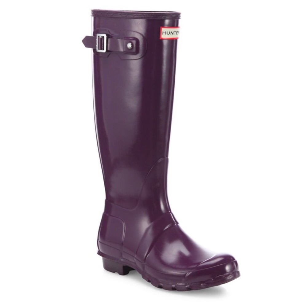 HUNTER Original Gloss-Finish Rain Boots 9